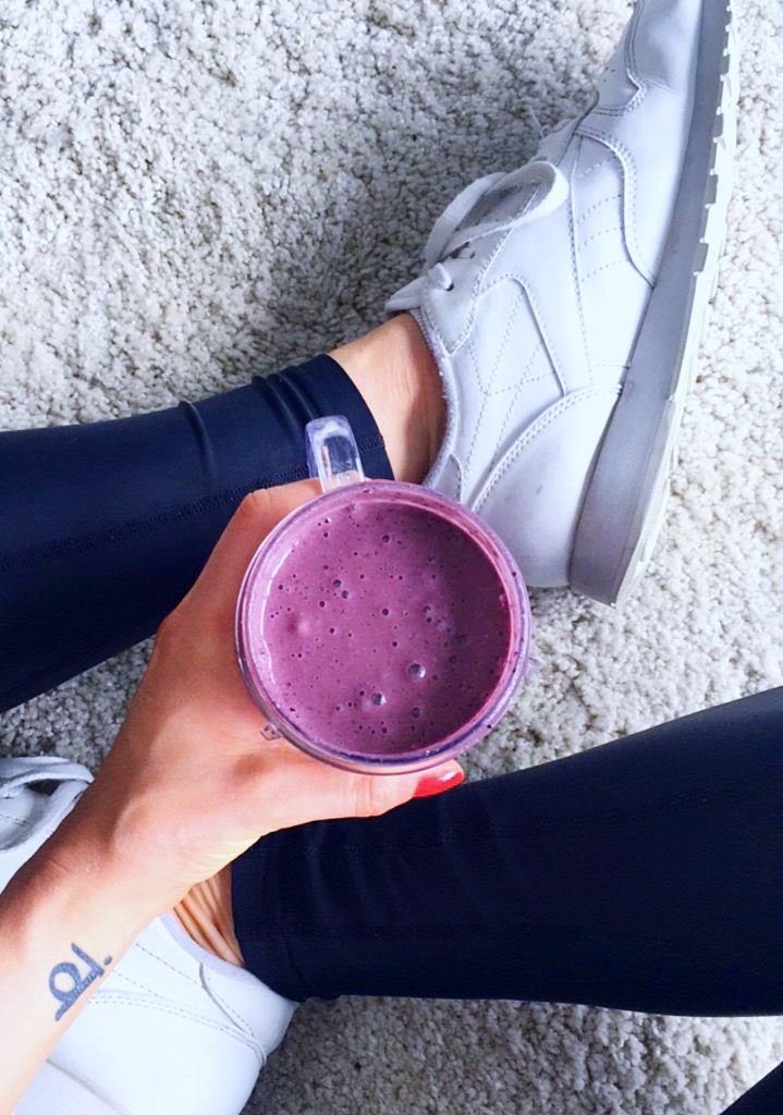 Protein smoothie fitness food
